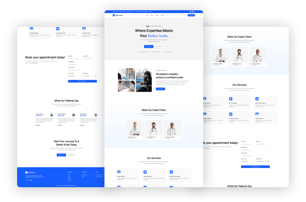 DentCare - Dental Clinic Landing Page
