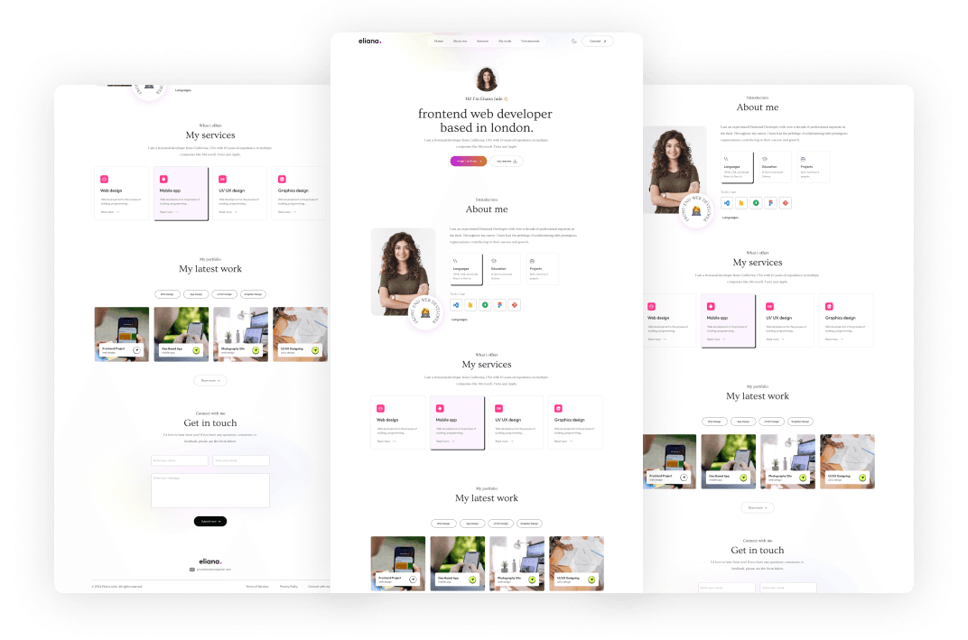 Eliana - React JS Portfolio Template