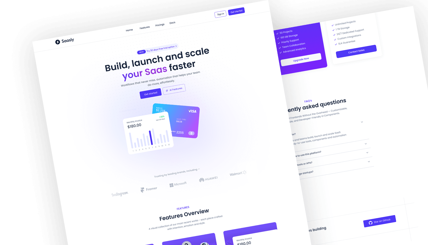 SaaSly – Modern SaaS App