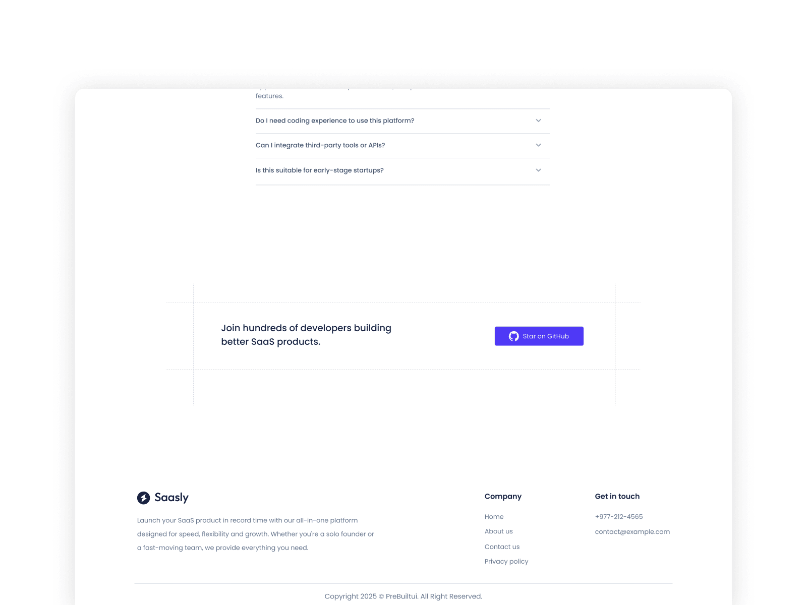 SaaSly - Modern SaaS App