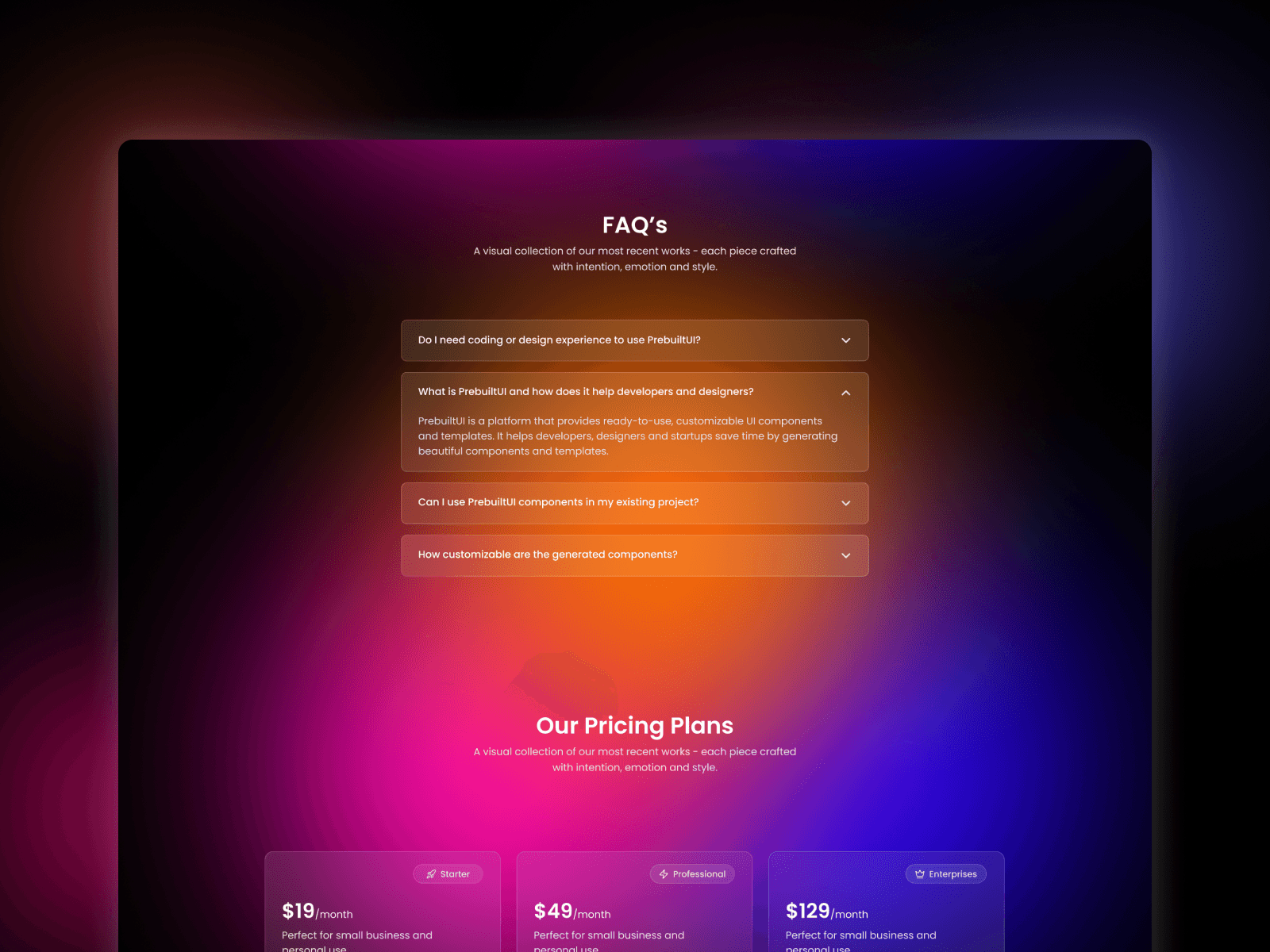 Genesis - React JS AI Agent Template Screenshot 4