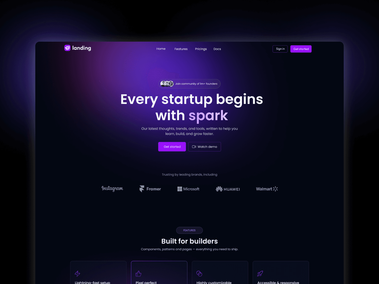 Landing - React JS SaaS App Template Screenshot 1