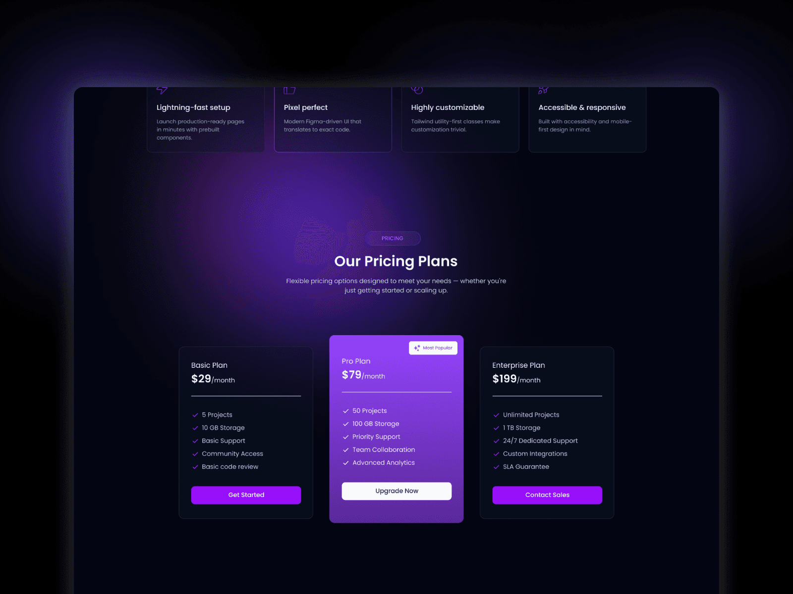 Landing - React JS SaaS App Template Screenshot 2