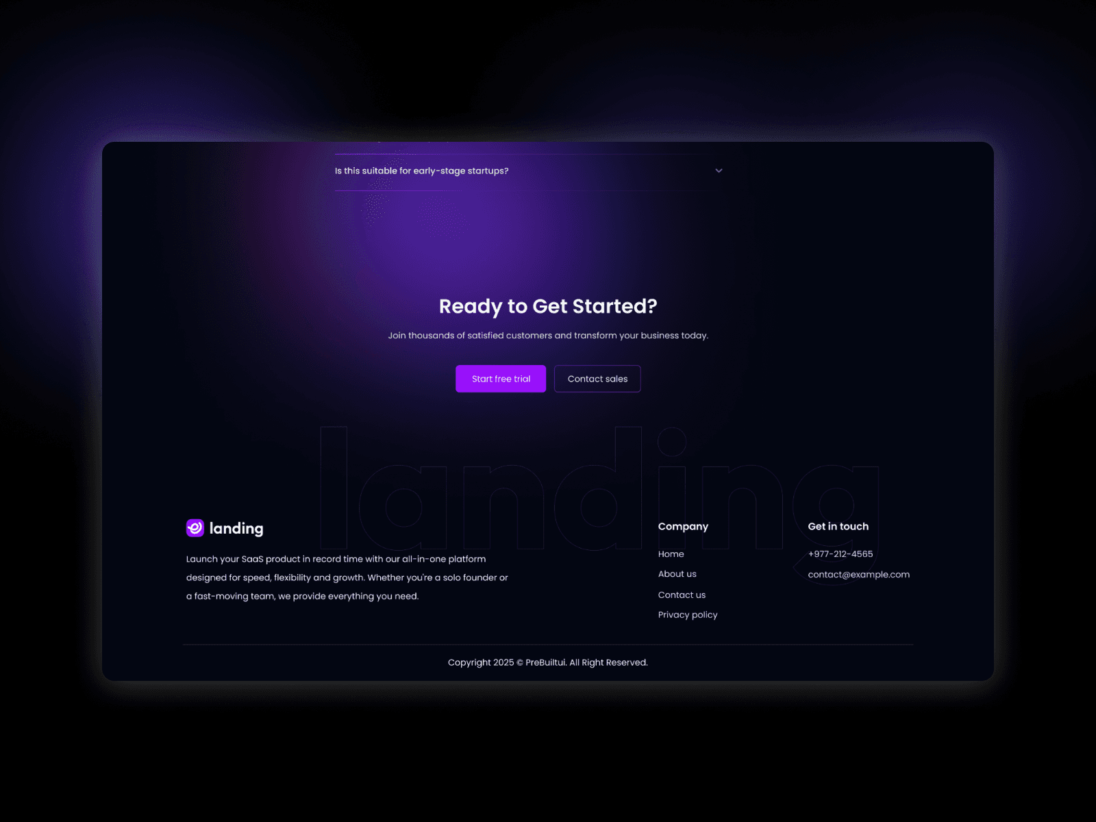 Landing - React JS SaaS App Template Screenshot 4