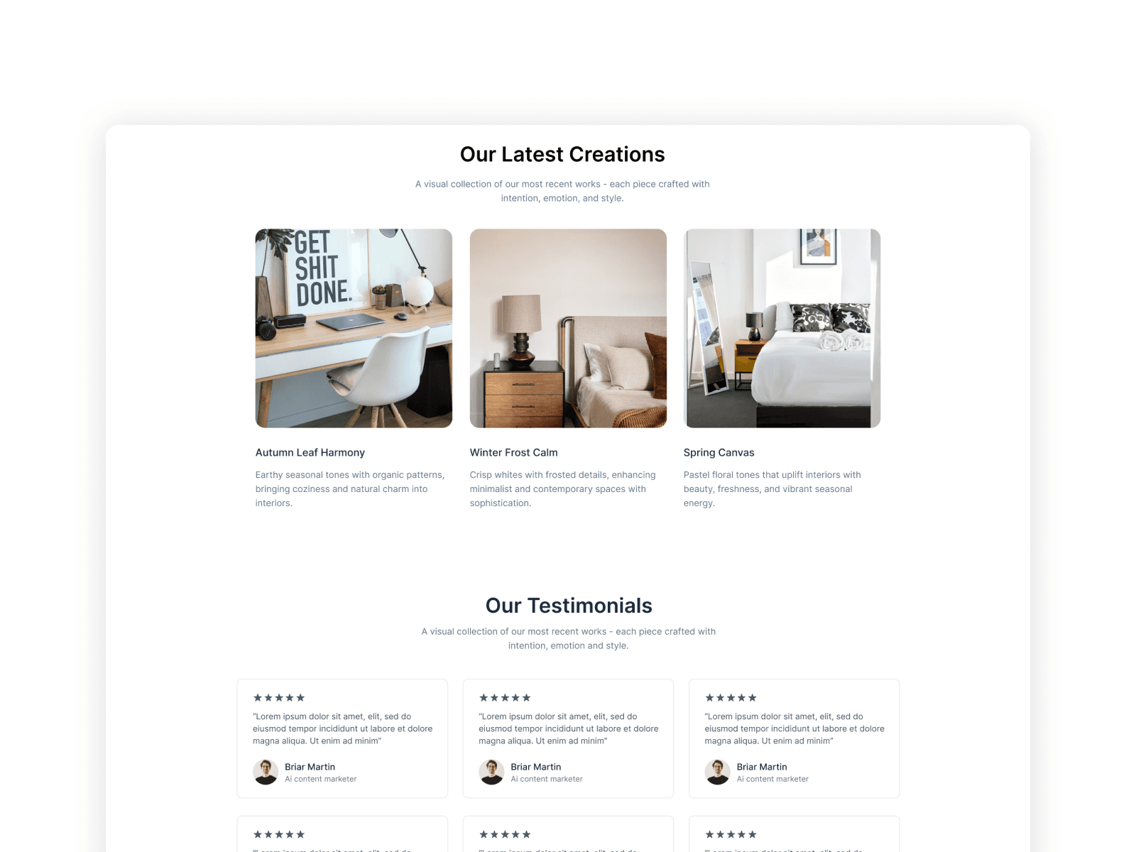 Material - React JS Landing Page Template Screenshot 3