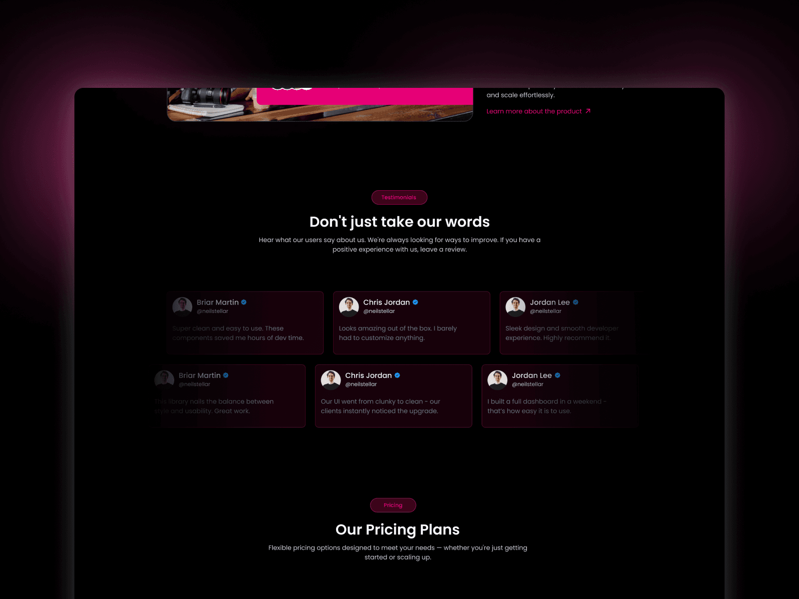 Pixels - React JS Animated SaaS Template Screenshot 3
