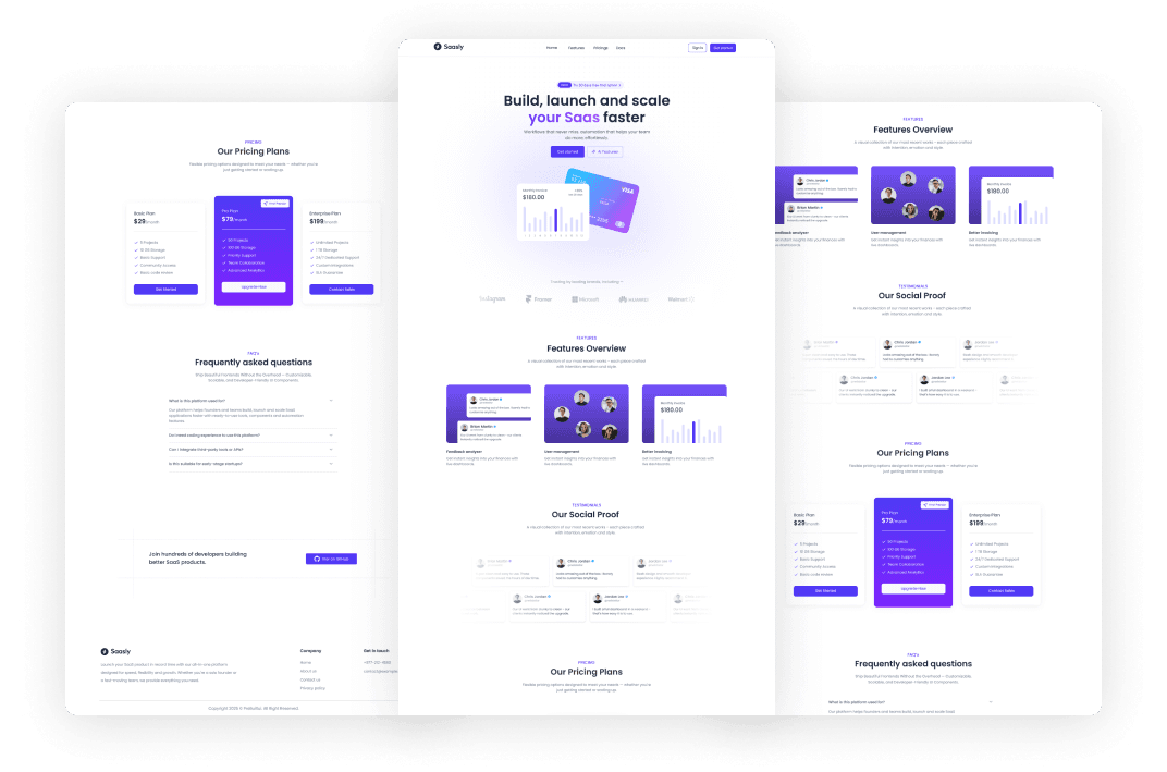 SaaSly - React JS Modern SaaS App