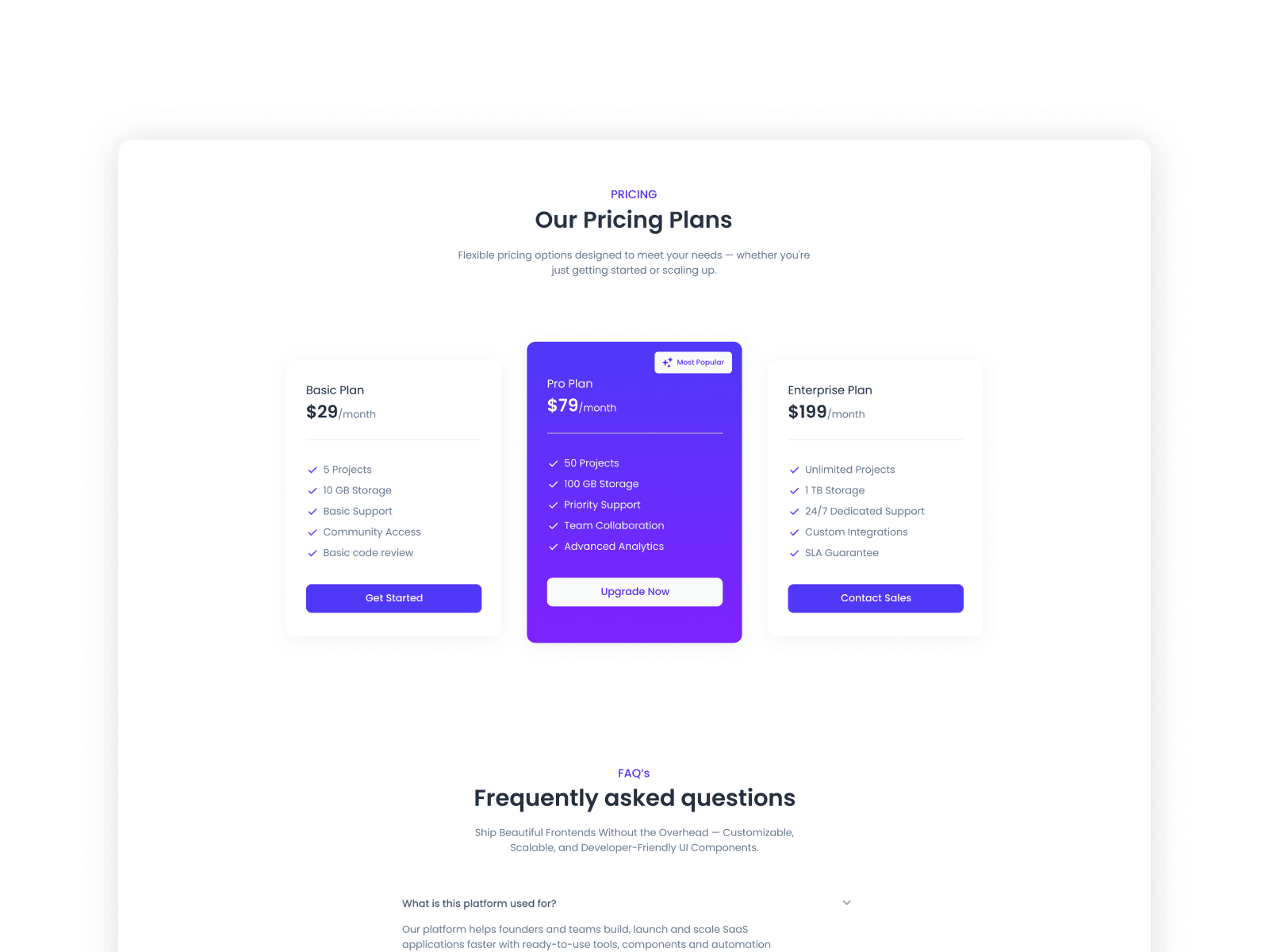 SaaSly - React JS Modern SaaS App Screenshot 3