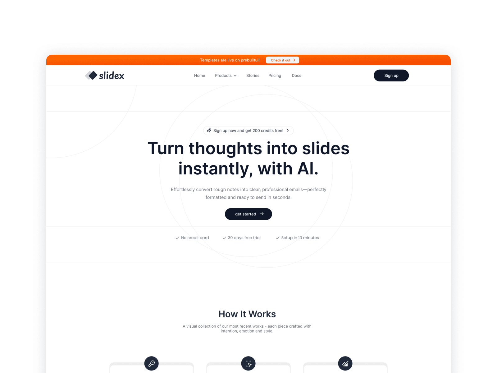 SlideX - React JS AI Presentation Template Screenshot 1