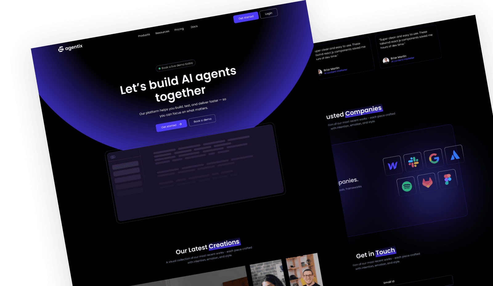 Agentix - React JS AI Agent Template