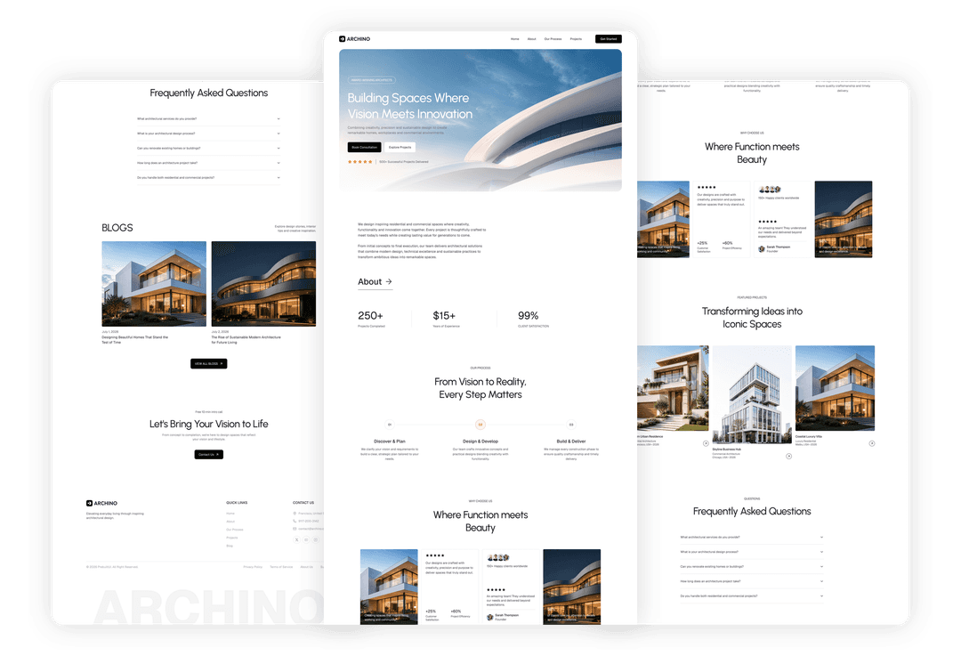 Archino - React JS Architecture Website Template