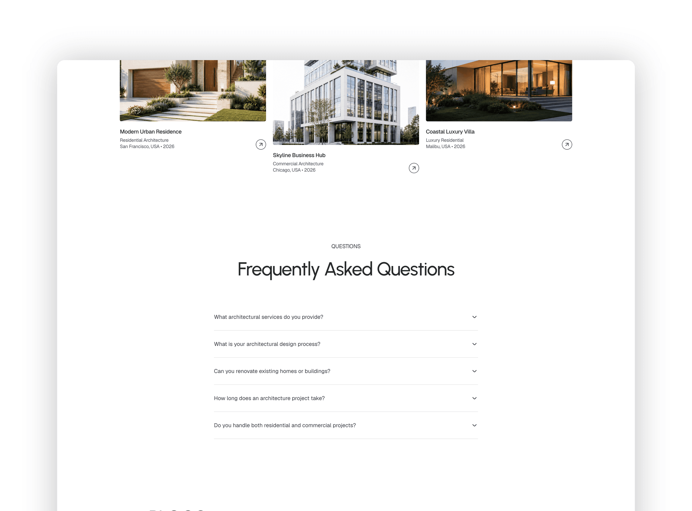Why choose us section featuring unique architectural advantages