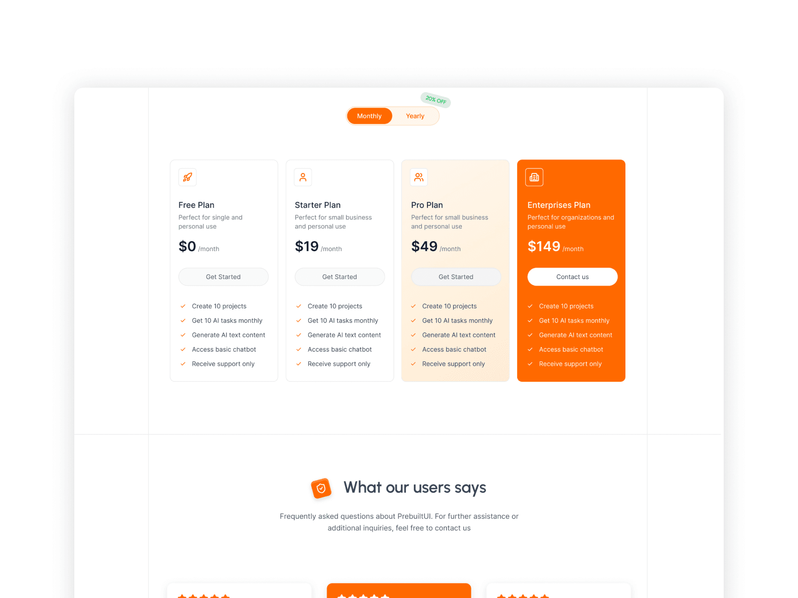 Buildify - React JS AI Agents SaaS Template Screenshot 5