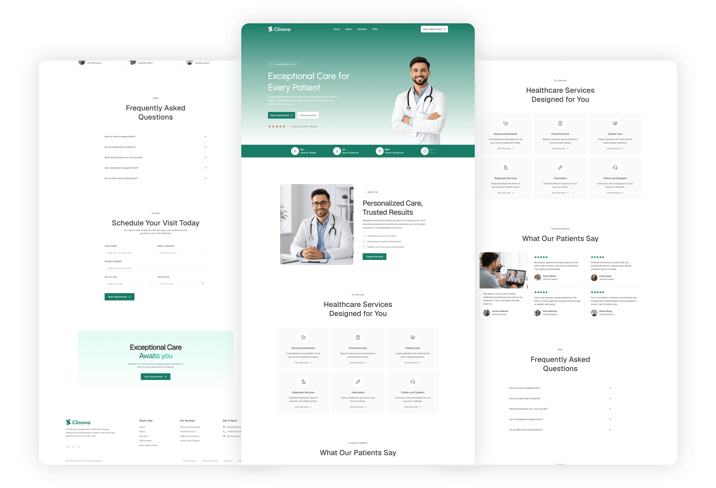 Clinova - Next.js Medical Clinic Website Template