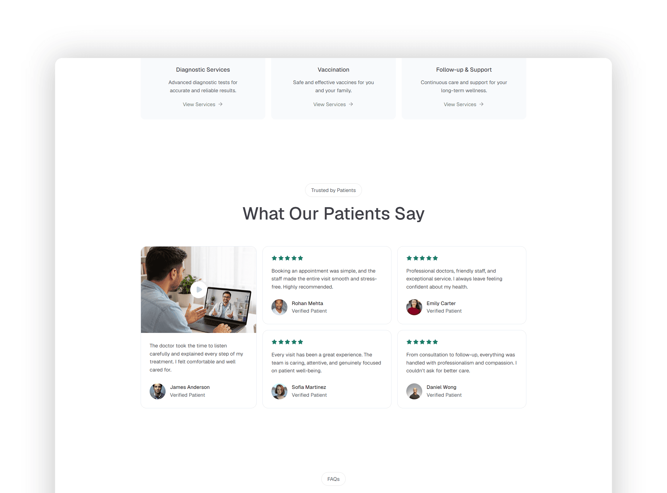 About section highlighting personalized treatment plans experienced medical staff and modern clinic facilities