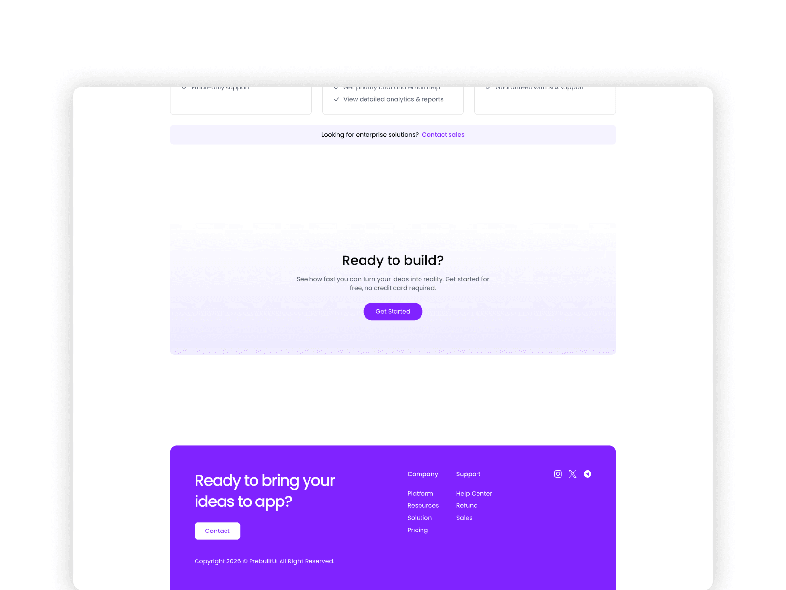 Genify - AI Website Builder React JS Template Screenshot 6
