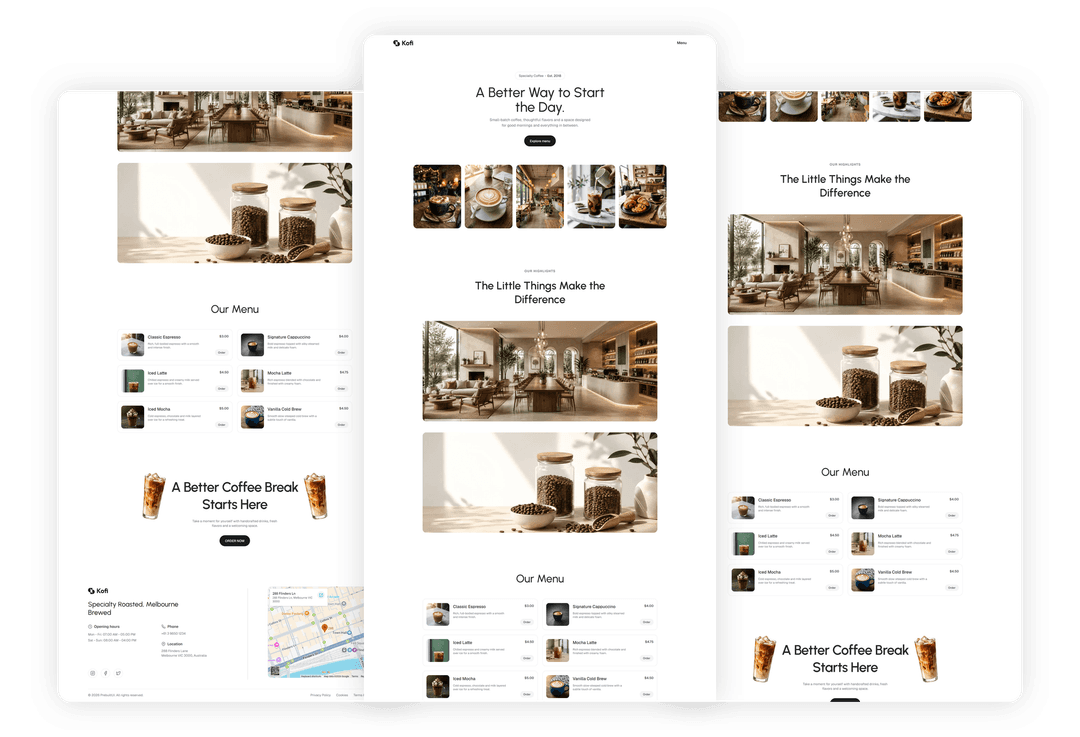 Kofi - React JS Coffee Shop Website Template