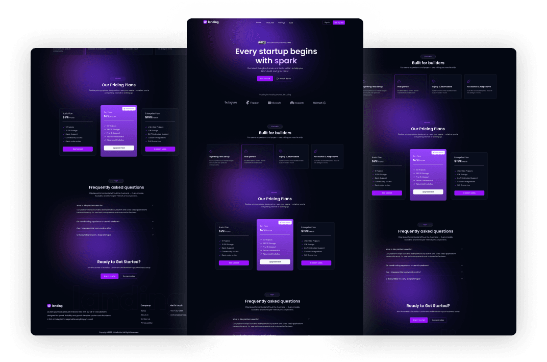 Landing - React JS SaaS App Template