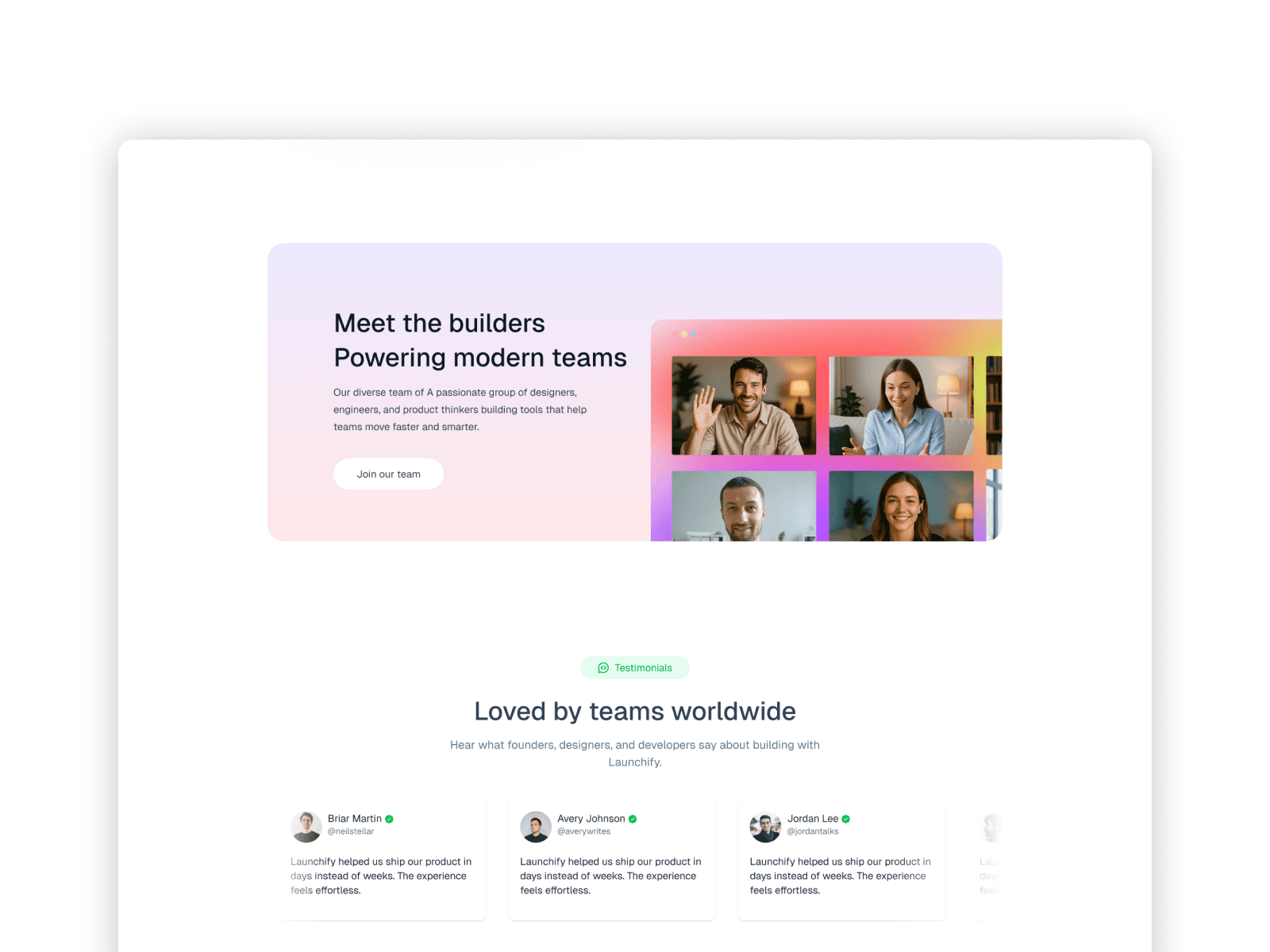 Launchify - React JS AI SaaS Template Screenshot 3
