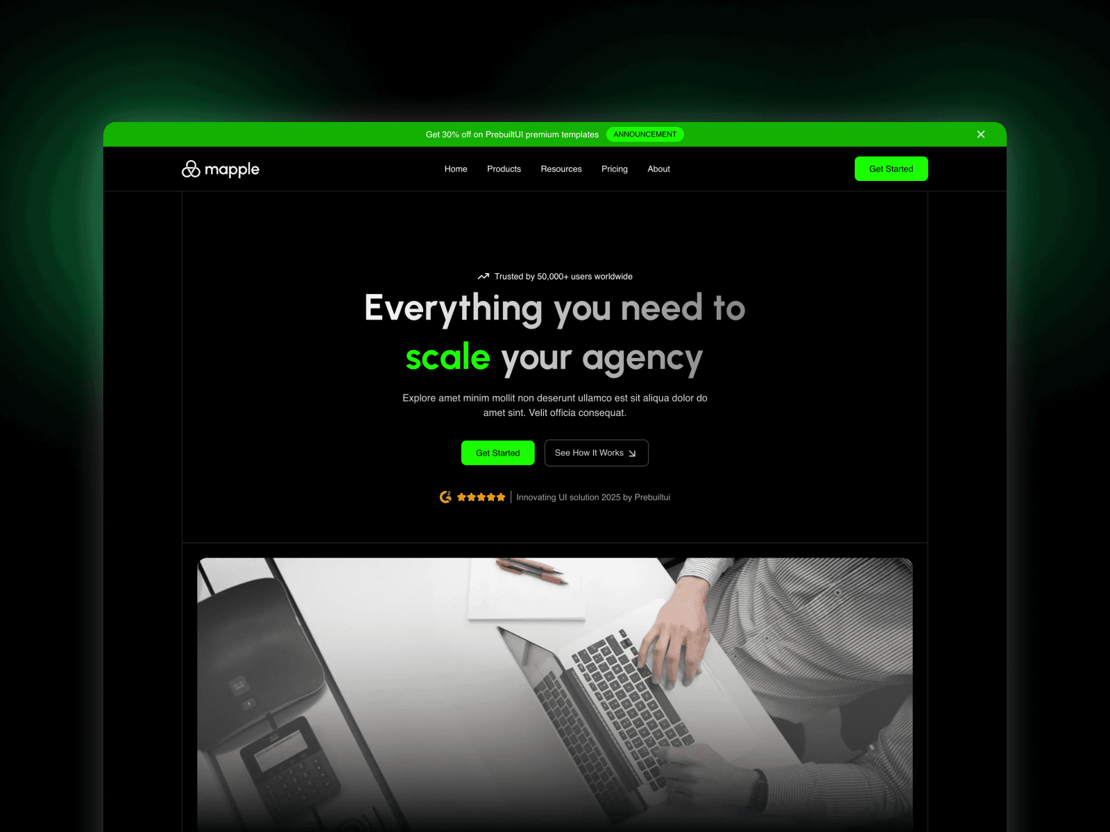 Mapple - React JS Template for Agency Screenshot 1