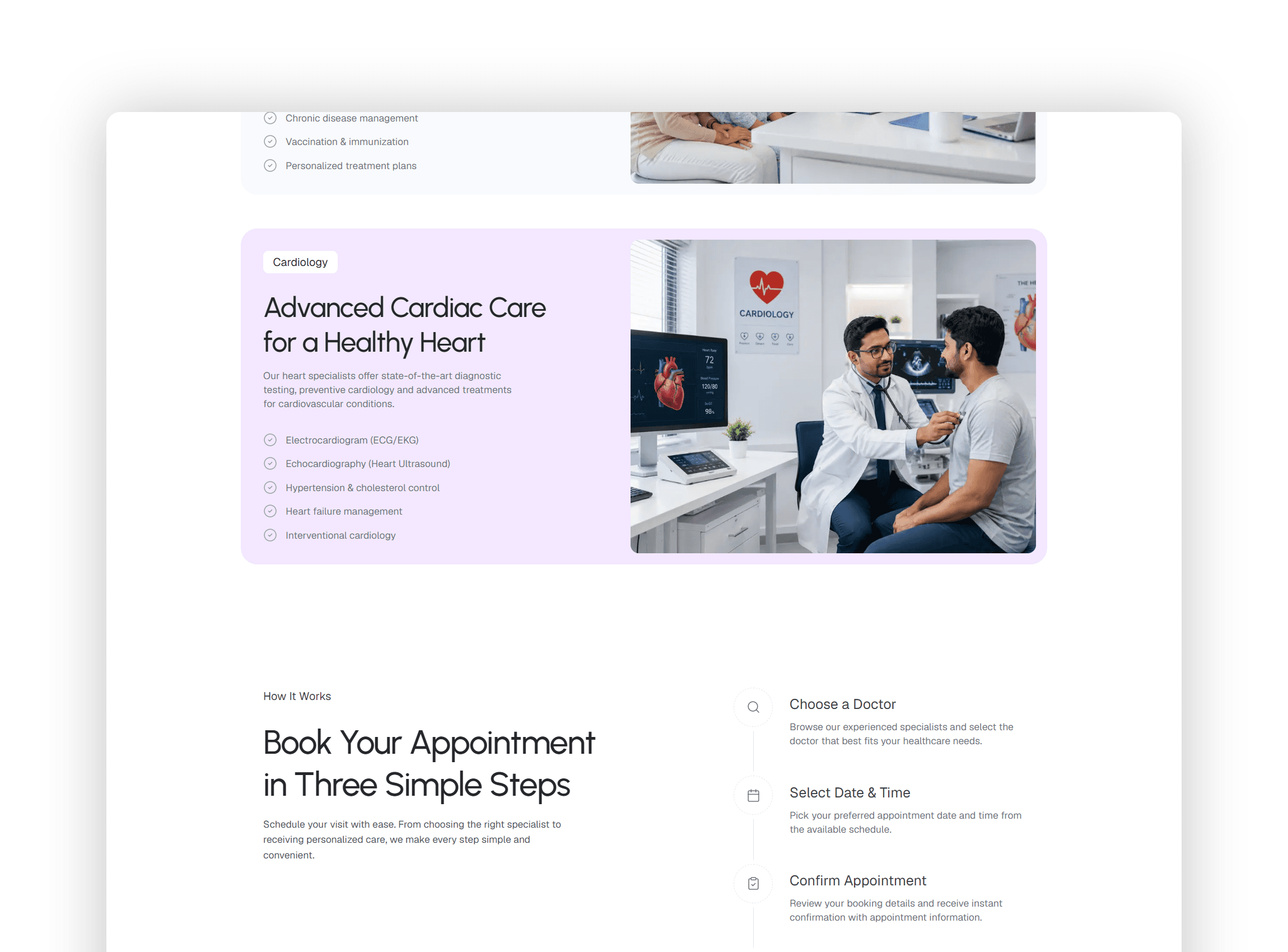 Comprehensive medical services offered by our expert doctors