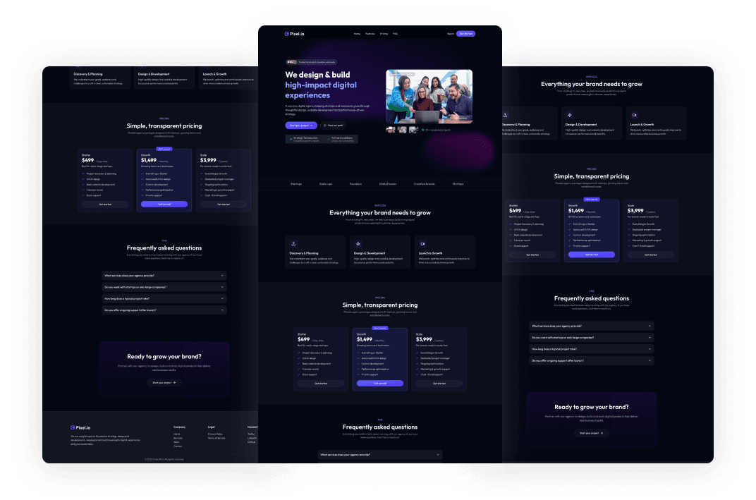 Pixel.io - React JS Digital Agency Template