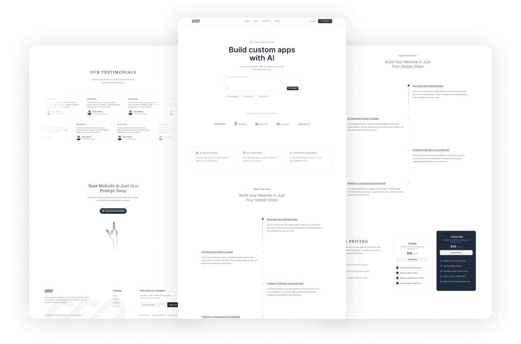 Prompt2App - React JS App Builder Template