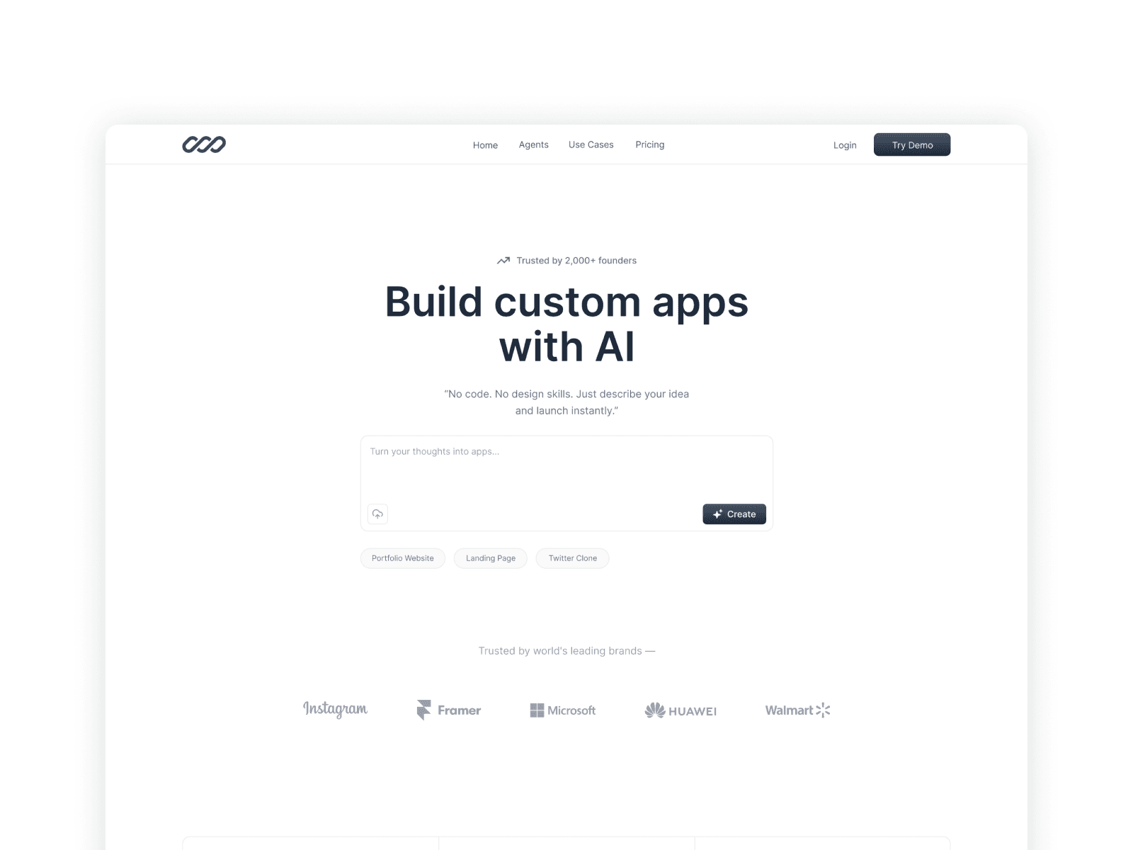 Prompt2App - React JS App Builder Template Screenshot 1