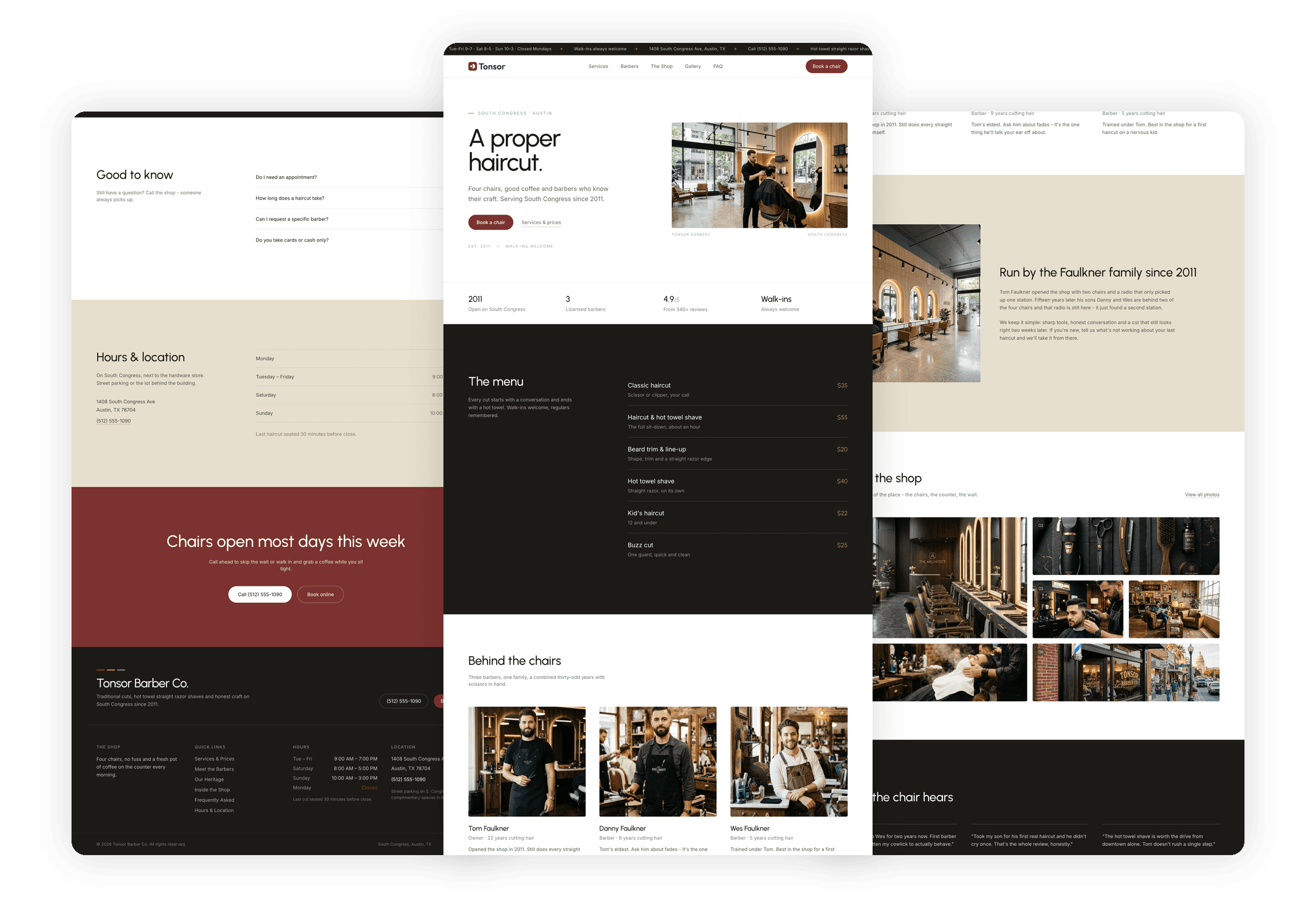 Tonsor - React JS Barbershop Website Template