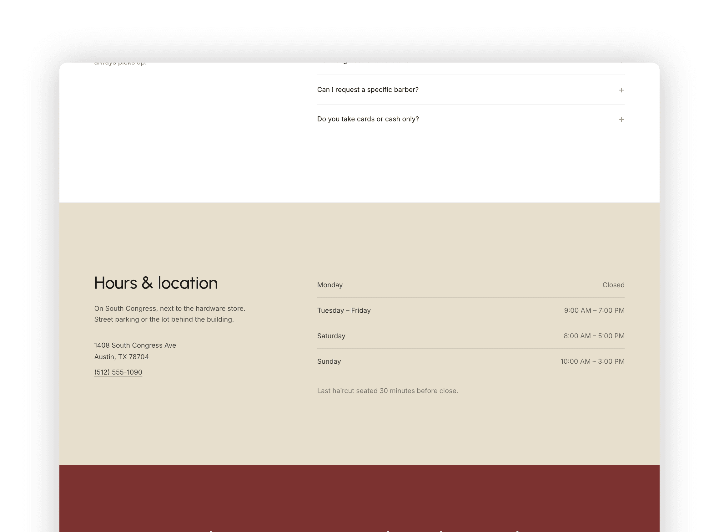 Customer testimonial grid highlighting authentic reviews and quotes from regular neighborhood clients