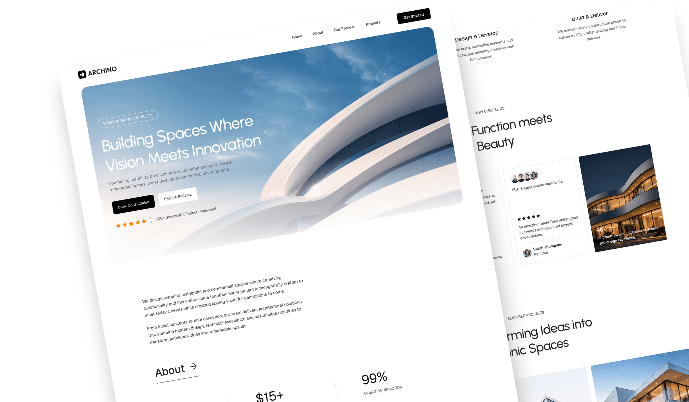 Archino - React JS Architecture Website Template