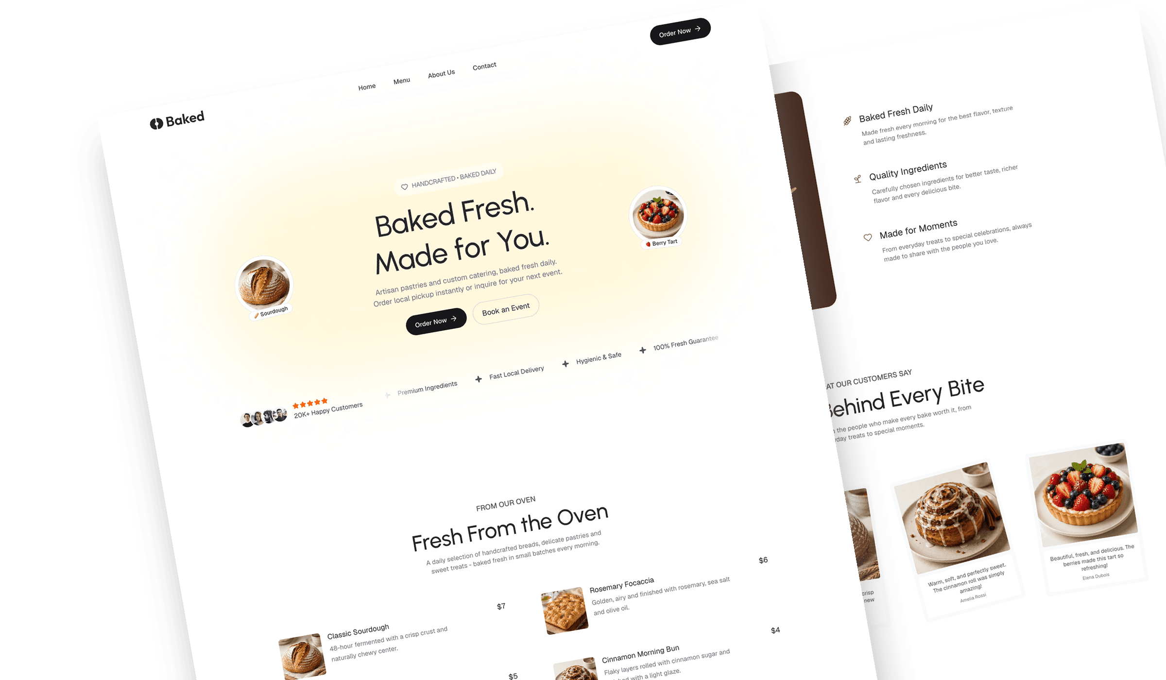 Baked - React JS Bakery Website Template