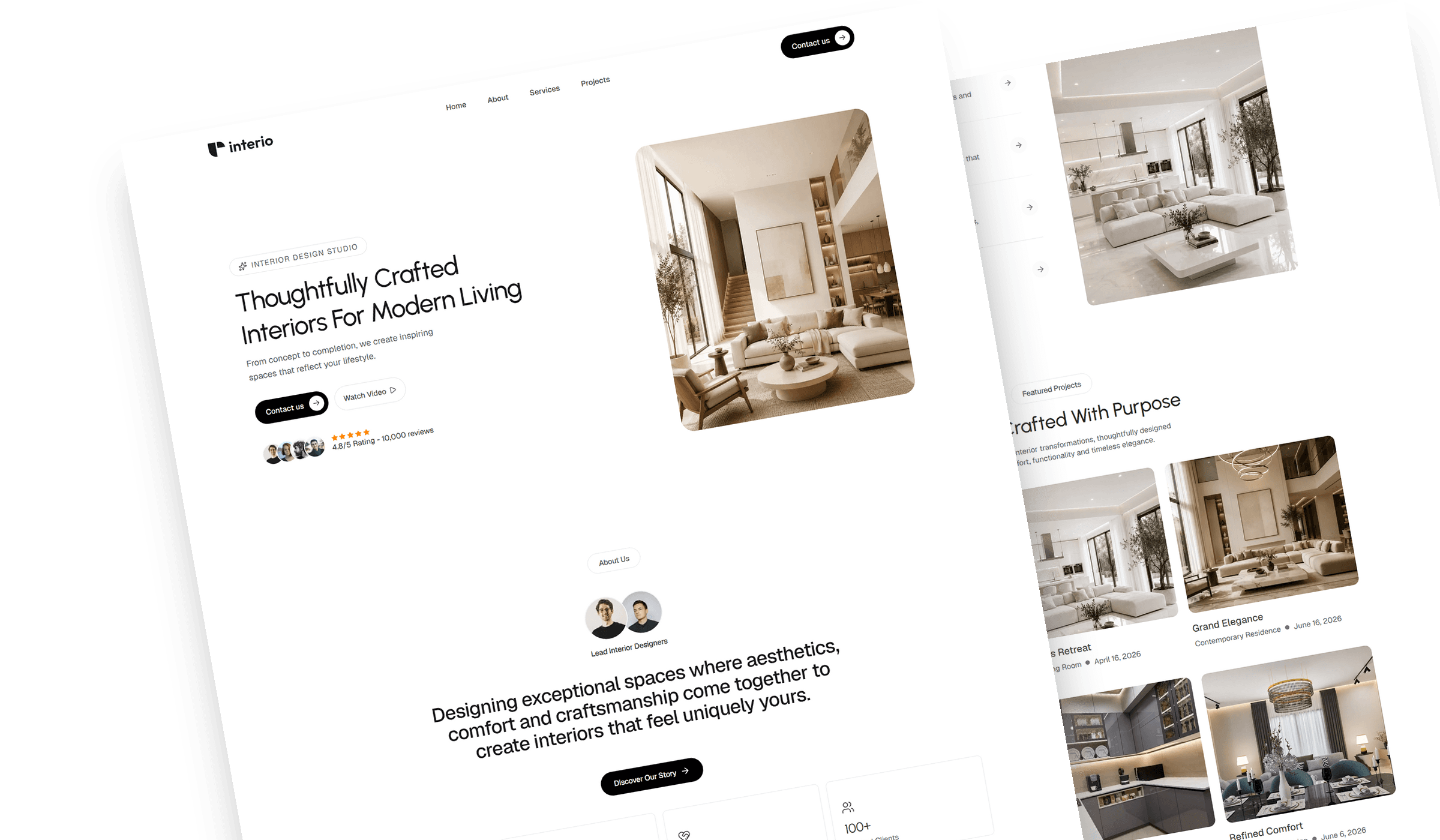 Interio - React JS Interior Design Website Template
