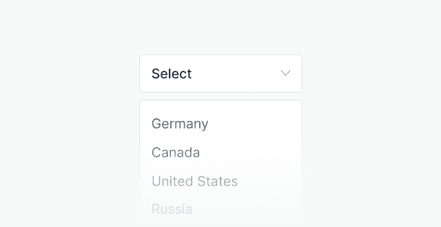 Dropdown Menu