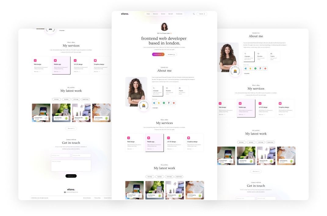 Eliana - Portfolio Template