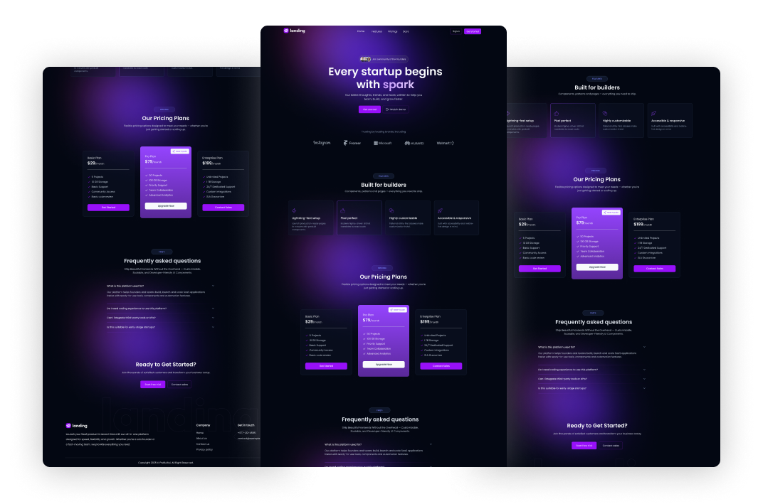Landing - SaaS App Template